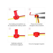 Hızlı Kablo Ekleme Parçası 20 Adet Mavi renk (1,5-2,5 mm Kablo İçin)