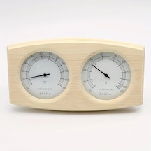 Honeybeeshop Sweathouse Sauna Sıcaklık Nem Göstergesi Seti Fıstık Çamı Spa Gerçek Zamanlı Ölçüm