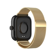 Novstrap Xiaomi Redmi Watch 4 İle Uyumlu Kordon Mıknatıslı Metal Hasır Kordon Kayış