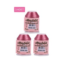 3 Adet Altınbaşak Oya Ve Dantel İpi 20 Gr - Royaleks - No: 649 Çok Renkli