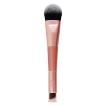 Real Techniques Cover & Conceal Çift Uçlu Makyaj Fırçası, Kusursuz Fondöten Kapsamı, Lekeleri Ve Kusurları Pürüzsüzleştiren Ve Kaplayan 2'si 1 Arada Fırça, Karıştırma Ve Parlatma Fırçası, 1 Adet
