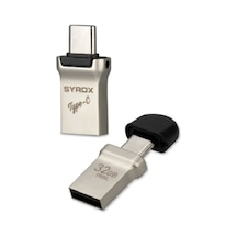 Syrox Type-c Ve Usb 2.0 Usb Flash Bellek 32 Gb. Otg Çift Giriş