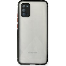 Samsung Galaxy  Uyumlu,  A02s Kılıf Miami Şeffaf Silikon - Siyah