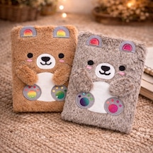 Şık Peluş Defter 21x15 Cm Çizgili Sayfalar İle Diger