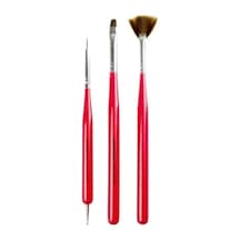 Nail Art Tırnak Süsleme Fırça Seti 3lü - 06