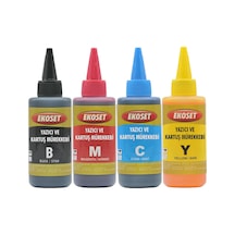 Ekoset Canon Uyumlu Bitmeyen Kartuş Mürekkebi 4 Renk 4X100 ML