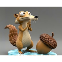 Scrat Figürü - Ice Age Koleksiyonluk Karakter - Sevimli Hediyelik Obje