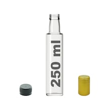 Afracam Dorika Şeffaf 250 Ml Cam Şişe Kapak Kapüşon