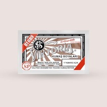 Viktoria Kumaş Boyasi 17 Açık Kahve - 3 Paket Boya + 2 Paket Fiske Çok Renkli