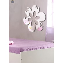 M3 Decorium Çiçek Dekoratif Ayna Gümüş