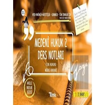 Medeni Hukuk 2 Ders Notları Eşya Hukuku-Miras Hukuku- Temsil Kitap