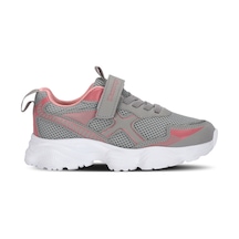 Slazenger Fast Track I Kız Çocuk Cırt Cırtlı Gri / Pembe Günlük Spor Ayakkabısı Gri - Pembe