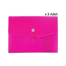 Bigpoint Körüklü Dosya 13 Cepli Lastikli A4 Pembe X 2 Adet Diğer