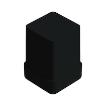 Cateksss 10x10 Mm Düz İç Profil Tapası Siyah - 38 Li Paket