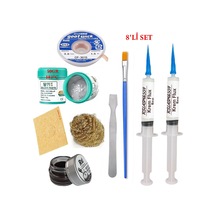 Best Krem Lehim 183 C 50gr Havya Uc Temizleyici Flux Lehim Toplama Cp-3015 Lehim Emme Teli Spatula Seti1 Tk01
