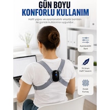 Şarjlı Akıllı Dik Duruş Destek Aparatı Ayarlanabilir Omuz Bandı
