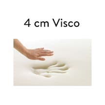 Ecotopper - 4 Cm %100 Visco Hafızalı Soft Sünger Yatak Pedi