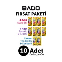 Bado Kedi Ödül Çubuğu Karma Paket 3x5gr 10lu