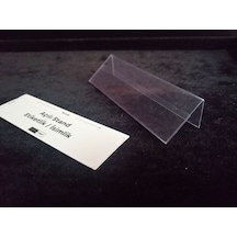 10 Adet Pvc Etiketlik Ürün Önü İsimlik 10 x 3 CM Açılı Ürün Tanıtım
