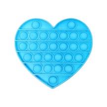 Mavi Kalp Push Bubble Pop It