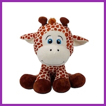 Bezos Oturan Zürafa Peluş 35 Cm. Bty Çok Renkli