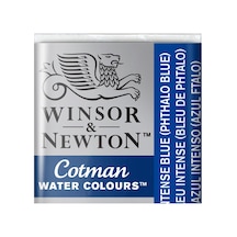 Winsor & Newton Cotman Yarım Tablet Suluboya Intense Blue Phthalo Blue 327 Karışık