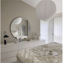 100cm Yuvarlak Ayna Dekoratif Ayna, Rodajlı Kaliteli Ayna ,gerçek Konsol, Hol, Deresuar Aynası. 100 X 100 Gümüş