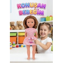 Alya Türkçe Konuşan Etkileşimli Eğitici Oyuncak Bebek 40 Cm Kafası Ve Kolları Et Bebek 46044881