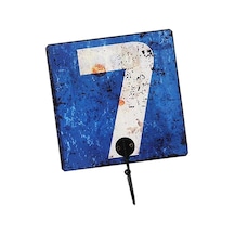 Suntek Duvar Numarası Kancası Anahtar Giysi Çantası Banyo Kapı Askısı 15 CM Numara 7 Çok Renkli