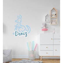 Kişiye Özel Kanguru Tasarımlı Çocuk Odası Duvar Sticker-1