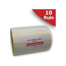 100X20 Termal Etiket 10 Rulo Barkod Etiketi Kalite Barkod