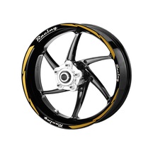 Deeb Motosiklet Jant Şeridi Racing Sarı Beyaz Model S N11.42170