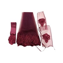 Kına Örtüsü Bordo Güpürlü