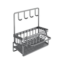 Dancemonkey Lichen Mutfak Duvara Monte Edilebilir Çok Fonksiyonlu Raf, Gri Lo Gri