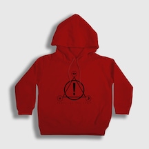 Presmono Unisex Çocuk Logo Panic At The Disco Kapüşonlu Sweatshirt Kırmızı