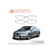 Renault Talisman Krom İç Kapı Kolu Çerçevesi 4 Parça 2016 - 2020 Ve Üzeri