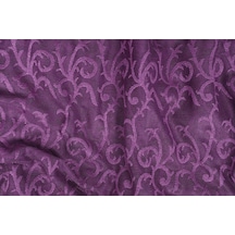 Şal Model Mor Renk Hazır Dikilmiş Pileli Fon Perde 75x260 Cm Mor