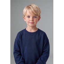 Defacto Uzun Kollu Sweatshirt Elastik Belli Eşofman Altlı 2li Takım Erkek Bebek H5617a526auın176 İndigo-ın176