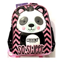 Muggle Panda Anaokulu Çantası Siyah-Pembe Mu-7327