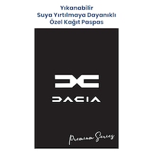 Suya Dayanıklı Yıkanabilir Dacia Oto Paspas Kağıdı Siyah 50 Adet