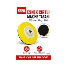 Bgea Premium Makine Tabanı Esnek Cırlı Sarı 6 İnç 150 Mm
