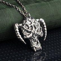 Animal Skull Erkek Kolye Hayvan Kafatası Takı Aksesuar K24 T5