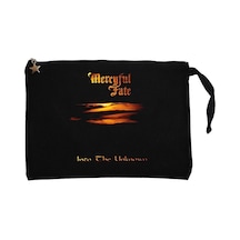 Mercyful Fate Into The Coven Siyah Clutch Cüzdan / El Çantası Siyah
