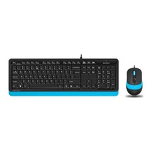 A4 TECH F1010 KABLOLU USB STANDART MAVİ Q KL  VYE+MOUSE