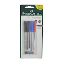Faber-castell 5 Tükenmez 1440 Krş.renk 2m+2s+1k ---