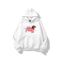Kadın Hotdog Sweatshirt Beyaz Beyaz