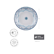 Karaca Blue Harmony Melamin Servis Tabağı 35 Cm Mavi