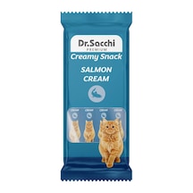 Dr. Sacchi Creamy Snack Somonlu Krema Kedi Ödülü 4 Adet