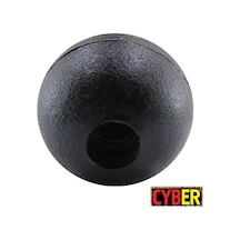 1/4'' Somunlu Çap 27 Plastik Top Sıkma Kolu