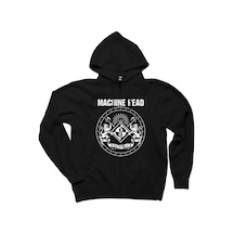 Machine Head Album 2020 Siyah Fermuarlı Kapşonlu Sweatshirt Siyah